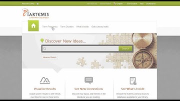 Gale Artemis Literary Sources -- Using Term Frequency & Term Clusters
