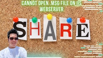 Cannot open .msg file on IIS Webserver