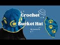 How to crochet granny square bucket hat kait topi