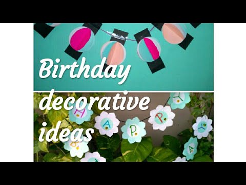 Birthday decoration ideas - YouTube