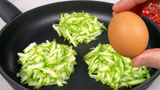 Самый вкусный рецепт кабачков🔝 Просто натрите кабачки и добавьте яйца!