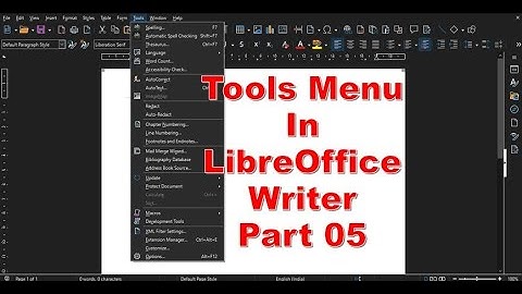Tools Menu Protect Document, Calculate and Sort | LibreOffice Writer Part 37
