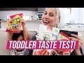 Tasting STRANGE SNACKS With MY 2 YEAR OLD!