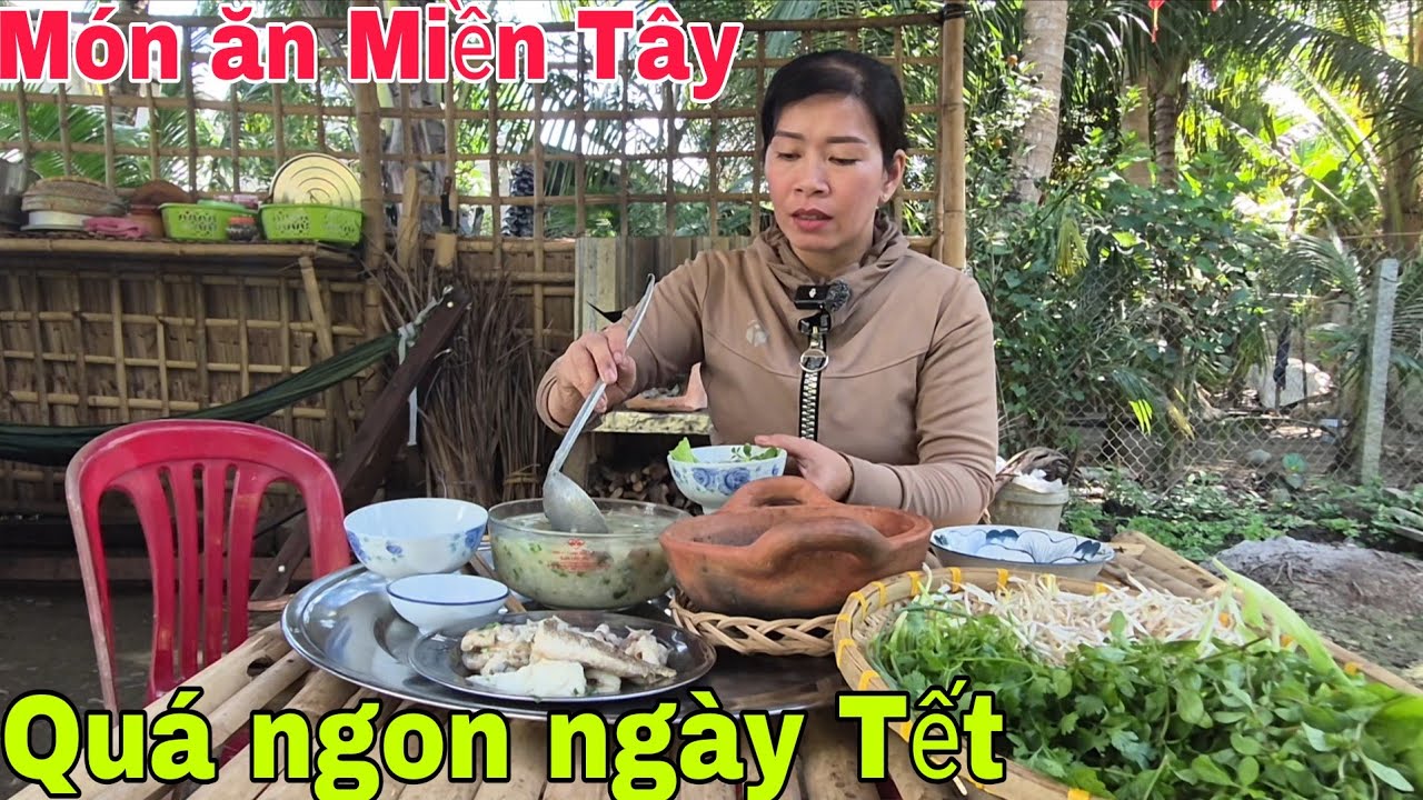 Quá ngon cháo rau đắng cá đồng ăn kèm tép rong kho khô . Cơm Quê 