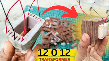 How To Make 12 0 12  3AMP Transformers at Home ⚡