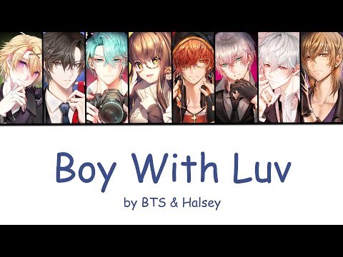 Nightcore   Boy With Luv Switching Vocals   Color Coded EngRomHan BTS ft Halsey