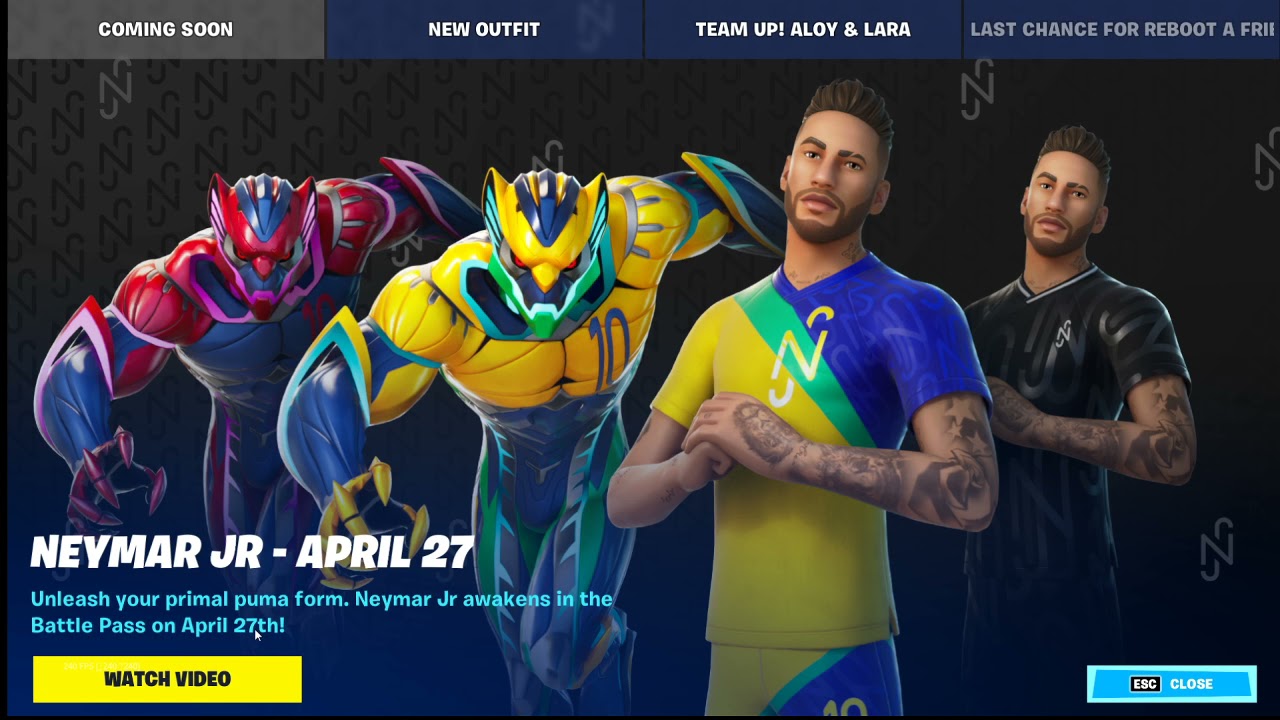 First Look at the New Neymar Jr Skin!!!