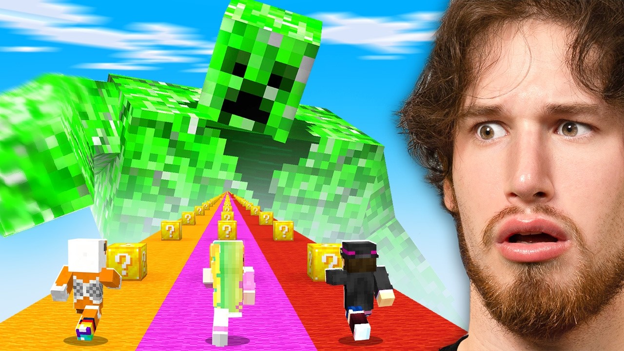 Most CHAOTIC Lucky Block Race on Youtube