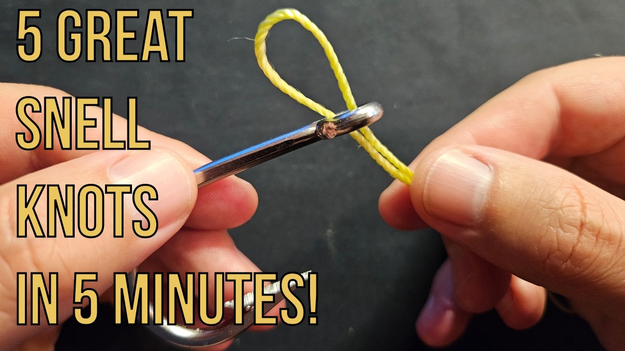 5 больших узлов Снелла за 5 минут (2025) | Как ловить рыбу #рыболовныеузлы #рыболовныйузел #урокр...