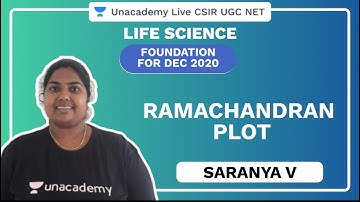 Foundation Dec 2020 | Ramachandran Plot | Life Science | CSIR UGC NET 2020 | Saranya | Unacademy Liv