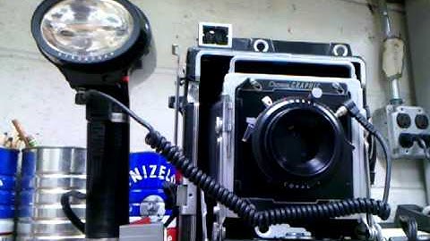 Graflex Crown Graphic With A Honeywell Strobonar