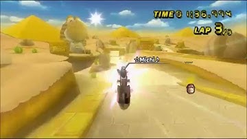 [Mario Kart Wii TAS Dry Dry Ruins 1:42.106 with Spear
