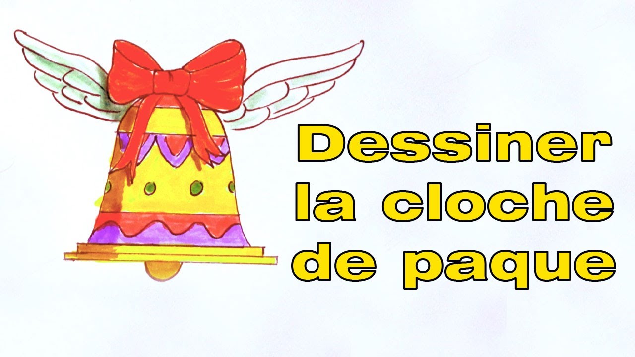 comment dessiner une cloche de pâques - YouTube