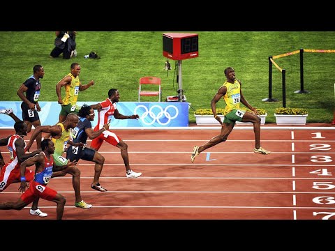 JO PÉKIN 2008 - Le 100m mythique d'Usain Bolt