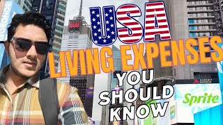 My Monthly Expense In UNITED STATES | Cost Of Living In USA 2024| Rent | Grocery | Travel | NJ