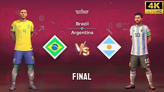 FIFA 23 - Brasil vs Argentina | Richarlison vs Messi | Copa do Mundo Final [4K60]