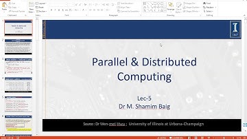 Parallel &  Distributed Computing Week # 03 Lecture # 01