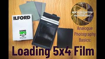 How to load 5x4 Sheet (Large format) film Wolverhampton College Photography