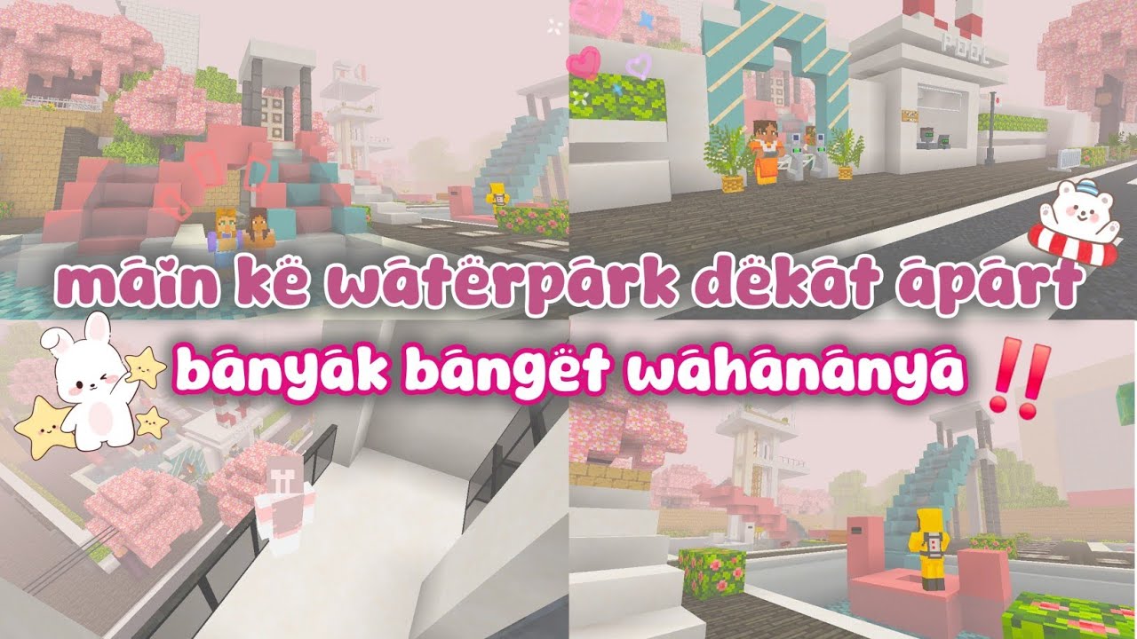 MAIN KE WATERPARK DEKAT APARTEMEN 🙇‍♀️💓 || banyak wahananya 🙆‍♀️🙆‍♀️‼️ 