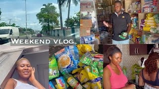 WEEKEND VLOG: A TYPICAL SATURDAY IN MY HOME || CLEANING,COOKING & MINI GROCERY SHOPPING 🛍️ #vlog