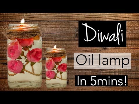 How to make decorative DIWALI OIL LAMP (diya) at home // EASY & QUICK
