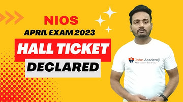 Nios April Exam 2023 Hall Ticket Declared Download Process | Shahul John #nios #niospracticalfile
