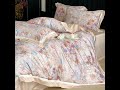 French Light Luxury Ultra-fine Denier Tencel Cotton Digital Printing Bedding Set