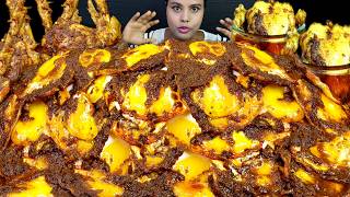 Eating Show Egg Curry Chicken Curry Mutton Fat Curry Asmr Eating Video Sunny Side Up Egg Curry Rice
