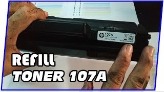Cara Refill Cartridge Toner HP 107a