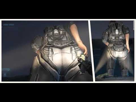 Giantess Halo Butt crush