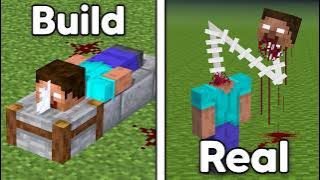 Minecraft But Scary Myth Builds Become REAL