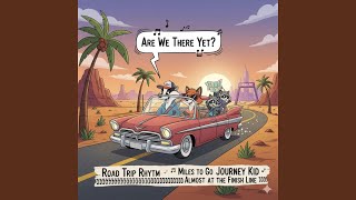 Are We There Yet Road Trip Rhythm Miles to Go Journey Kid Almost at the Finish Line