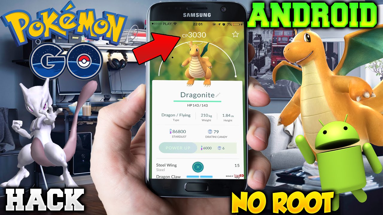 POKEMON GO HACK ANDROID NO ROOT EN VIVO CAPTURANDO LOS POKEMONS MAS