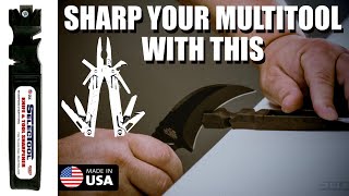 How to sharpen LEATHERMAN with SELECTOOL knife sharpener #leatherman #knifeskills #sharpening #tips