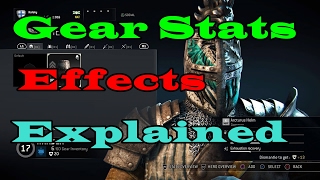 For Honor Gear Stats Explained
