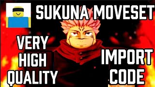 Celebrity Sukuna Moveset JJS Skill Bulider Import Code Wealth