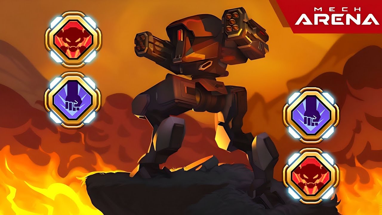 Guardian with Missile Rack 6 - Godlike, Nemesis - Mech Arena - YouTube