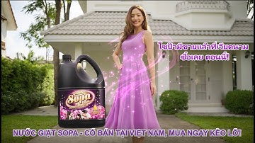 NƯỚC GIẶT HƯƠNG HOA THÁI LAN 6 TRONG 1 SOPA - CHUẨN HƯƠNG THÁI, MẶC LÀ KHOÁI