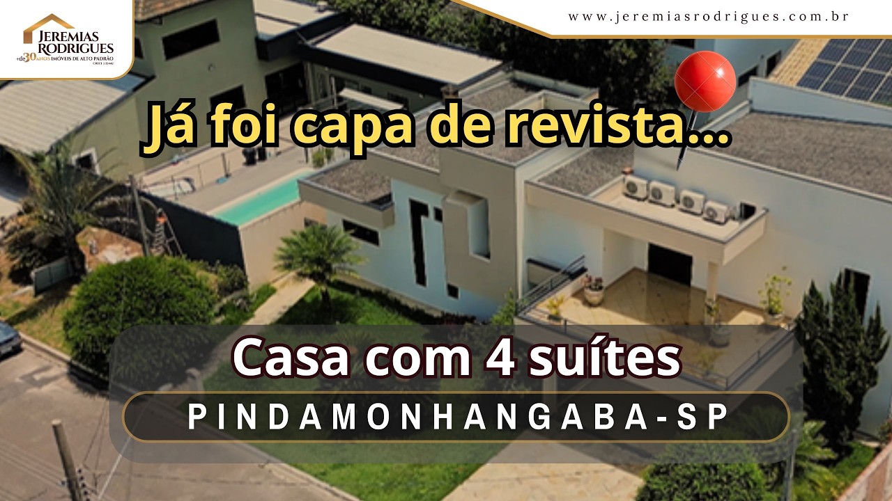 Casa Alto Padrão à Venda no Real Ville em Pindamonhangaba | 4 Suítes e Solário