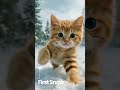 POV Kitten’s First Snowfall ❄️🐾