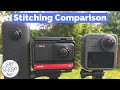 Insta360 ONE R vs ONE X vs GoPro Max Stitch Line Comparison