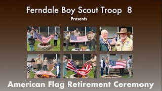 Ferndale Boy Scout Flag Retirement Ceremony 2022
