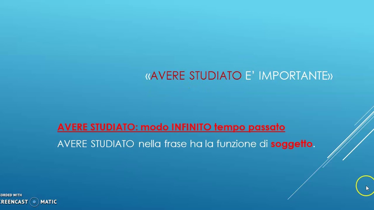 Modi finiti e indefiniti YouTube Modi finiti e indefiniti YouTube