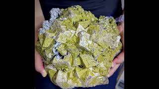 Video preview: Olive Grossular Garnet with Calcite — Inner Mongolia | Natural Mineral Specimen