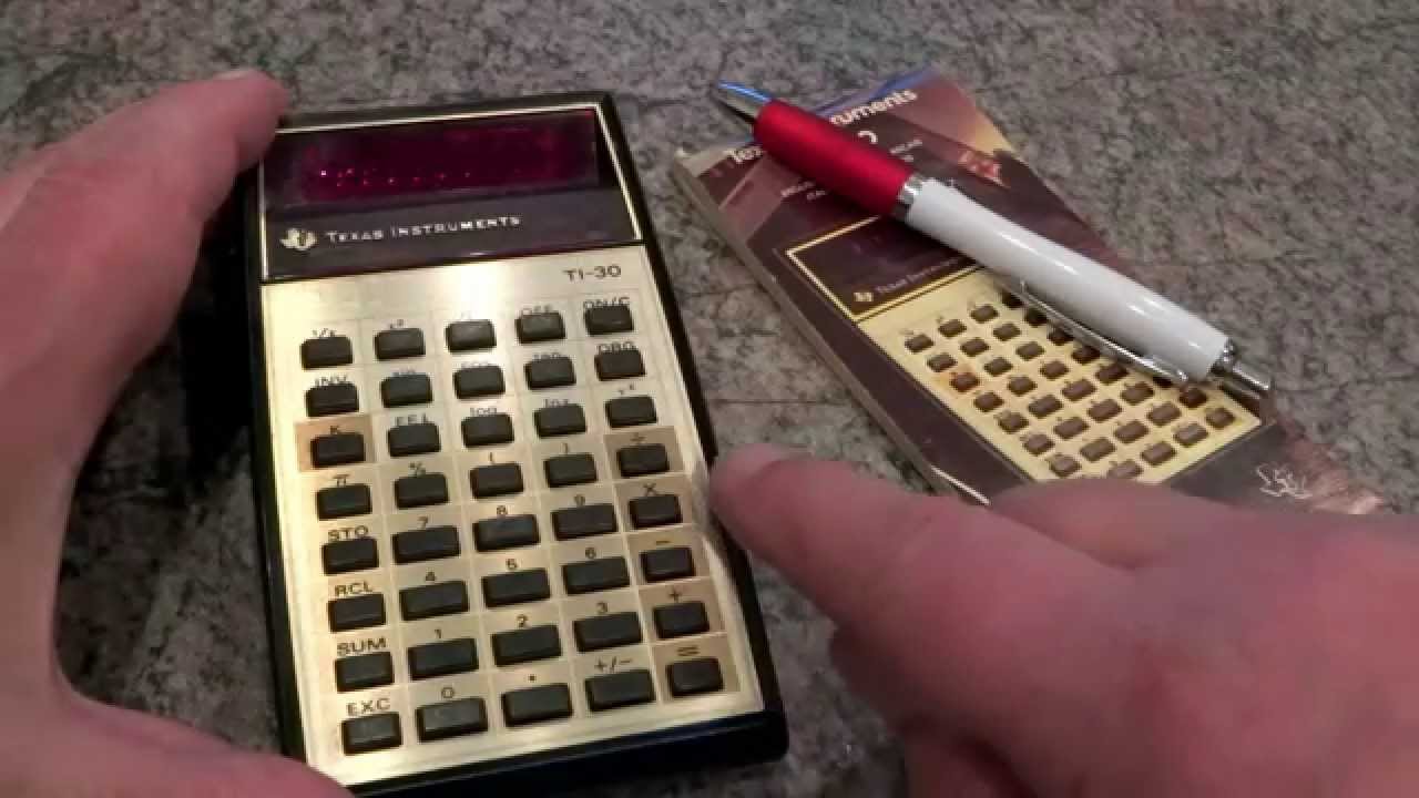 Om Observatory nedenunder Texas Instruments - Electronic Calculator TI 30 - YouTube