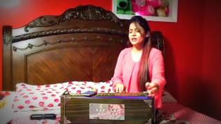 Miss Pooja | Firtst Time Live Singing on Harmonium | 2017