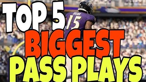 TOP 5 BIGGEST PASS PLAYS IN MADDEN 20! BEST MONEY PLAY OFFENSE TIPS AND TRICKS