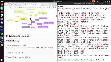 Using the `sed` stream editor