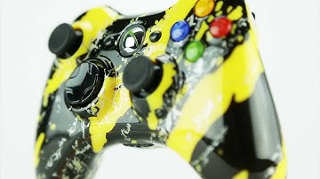 Build Your Own XBOX 360 Controller - Yellow Splatter - Controller Chaos