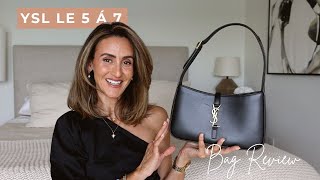 YSL LE 5 Á 7 HOBO BAG REVIEW + WHAT FITS IN IT | IS IT WORTH IT?
